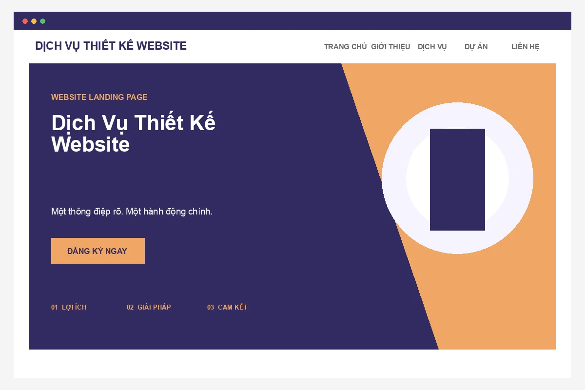 Ảnh xem trước Landing Page Dịch Vụ Thiết Kế Website