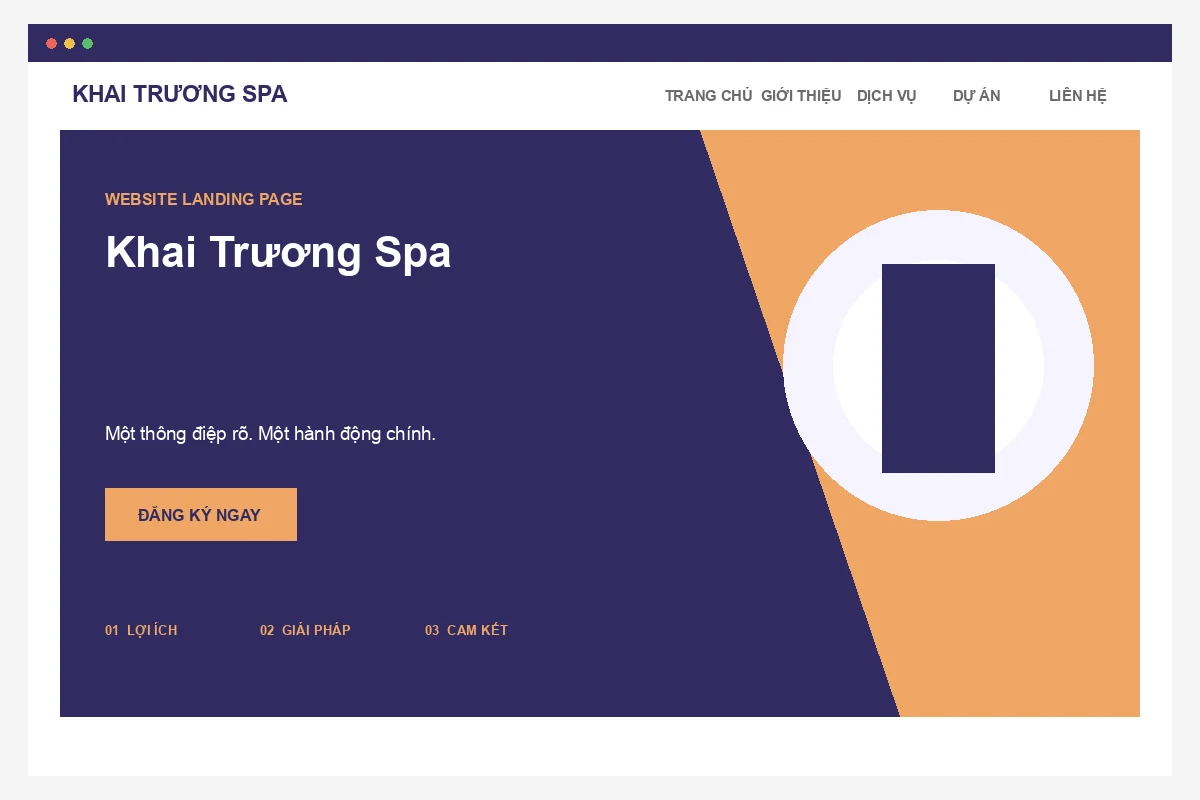 Ảnh xem trước Landing Page Khai Trương Spa