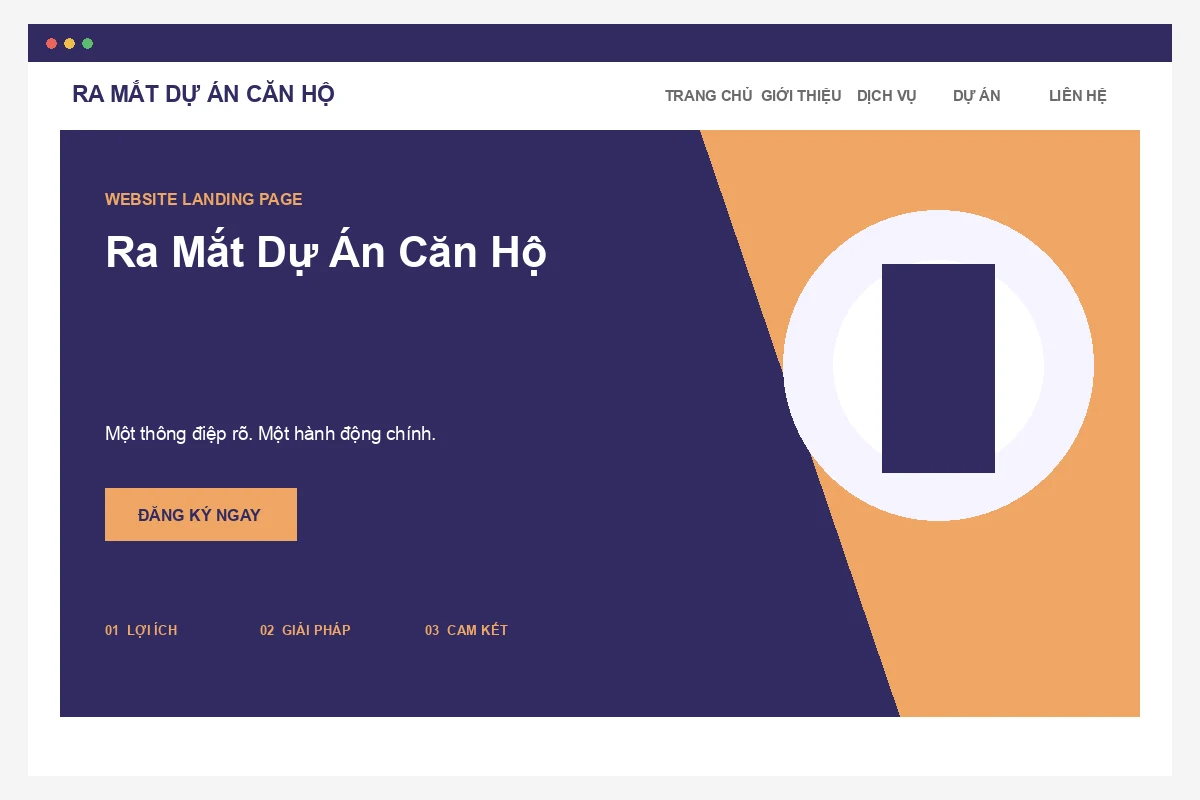 Ảnh xem trước Landing Page Ra Mắt Dự Án Căn Hộ