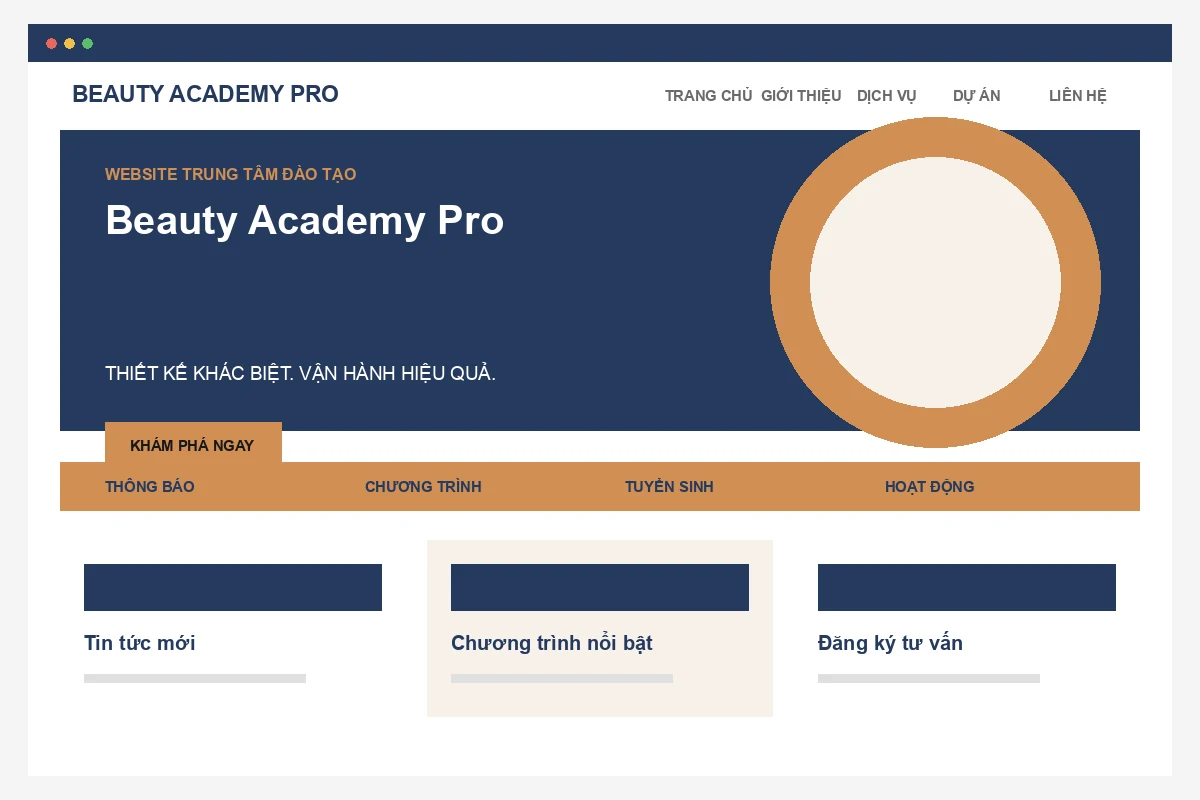 Ảnh xem trước Website Beauty Academy Pro