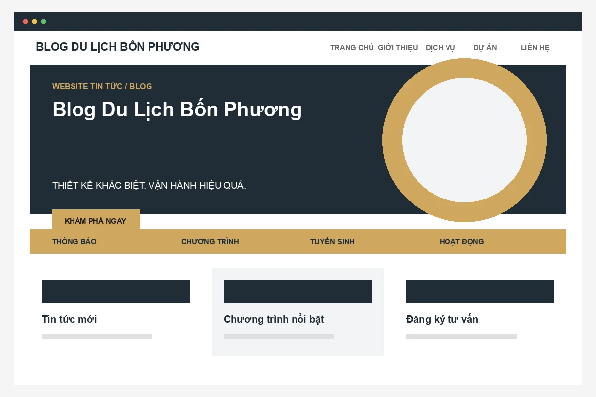 Ảnh xem trước Website Blog Du Lịch Bốn Phương