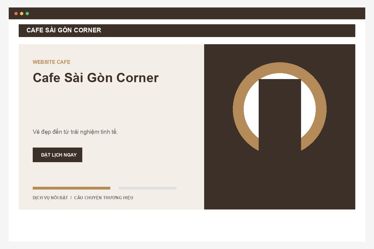 Ảnh xem trước Website Cafe Sài Gòn Corner
