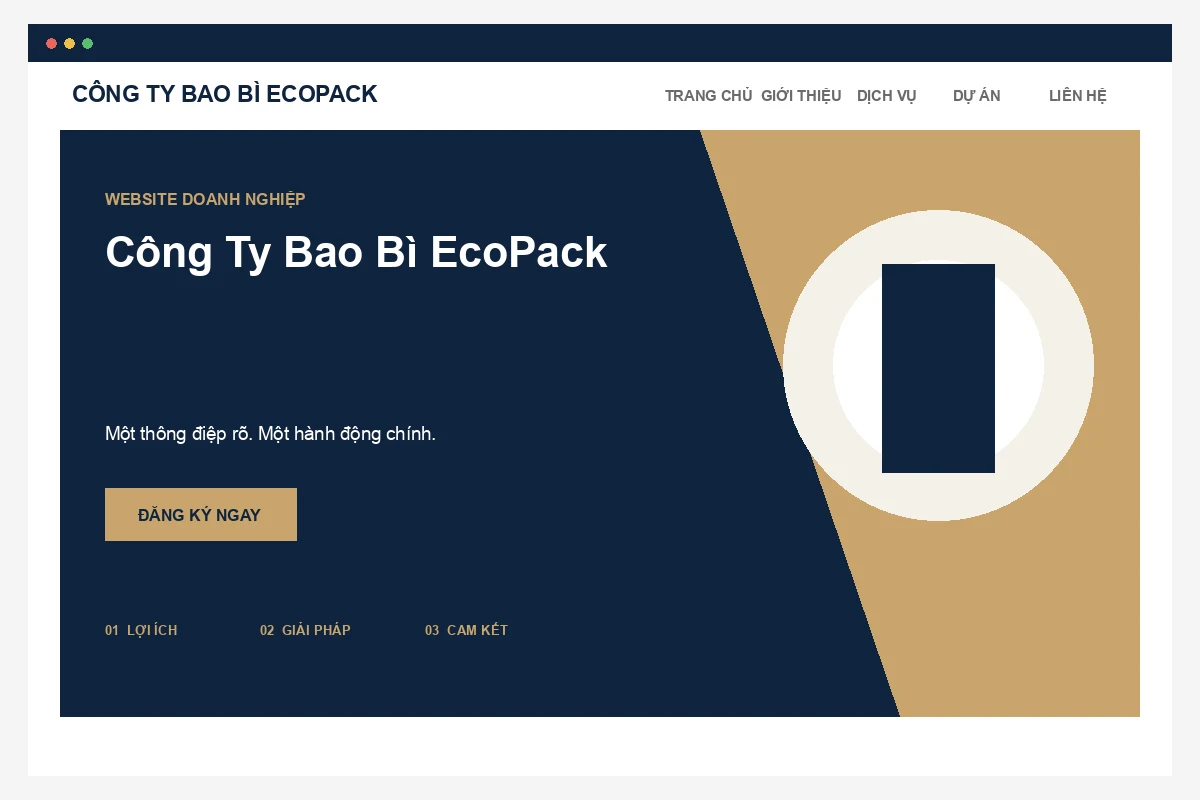 Ảnh xem trước Website Công Ty Bao Bì EcoPack