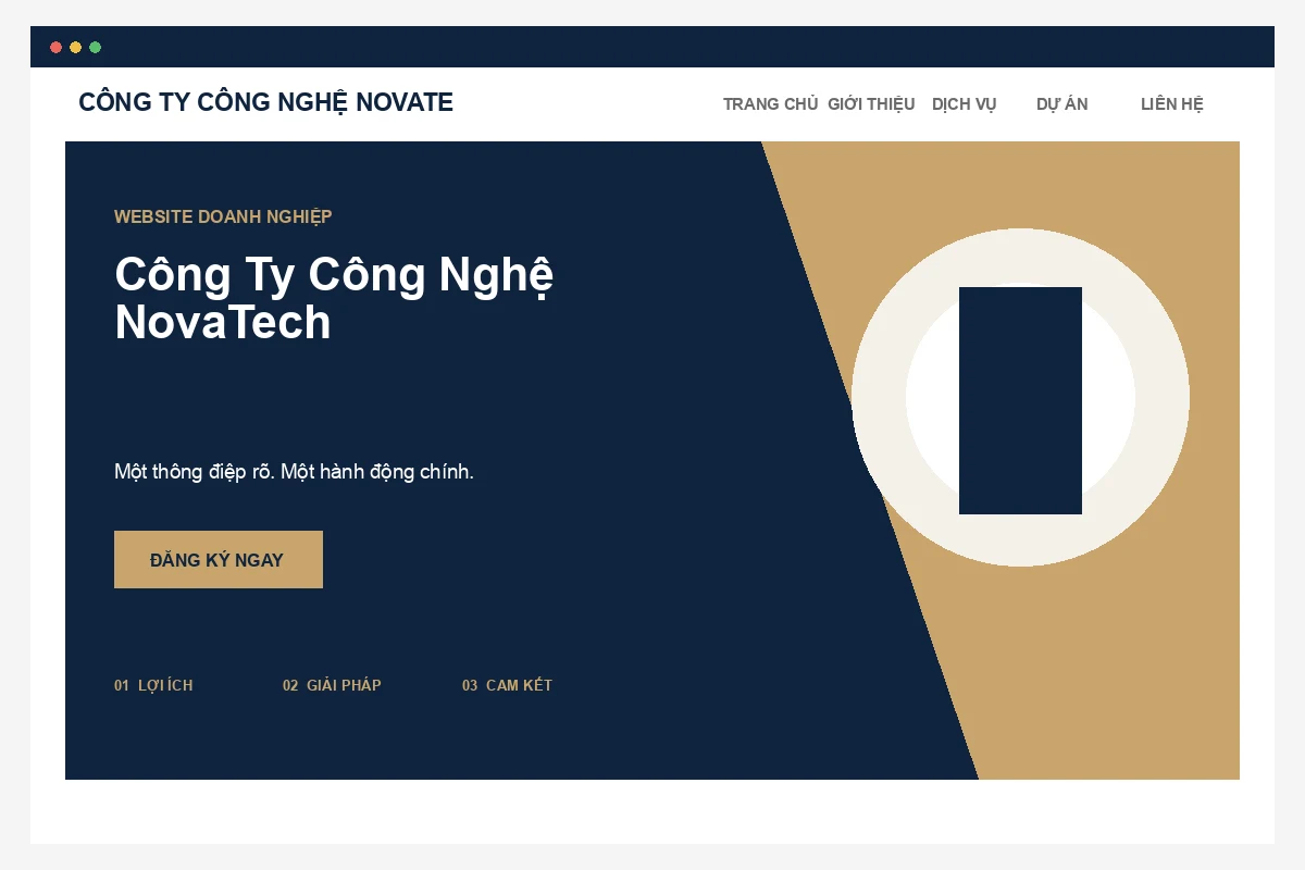 Ảnh xem trước Website Công Ty Công Nghệ NovaTech
