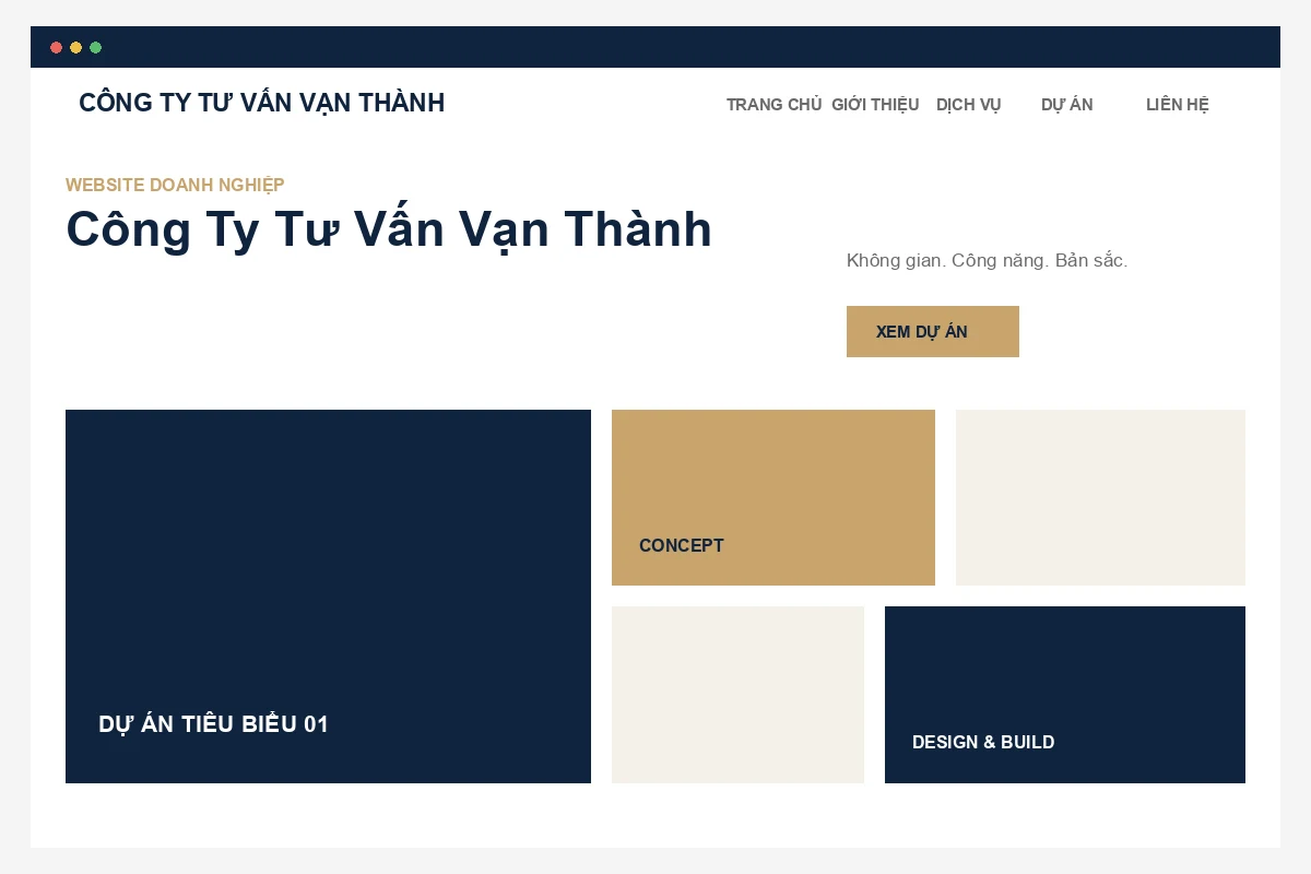 Ảnh xem trước Website Công Ty Tư Vấn Vạn Thành