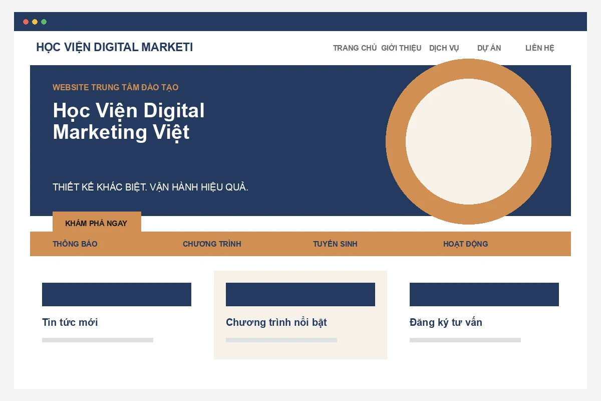Ảnh xem trước Website Học Viện Digital Marketing Việt