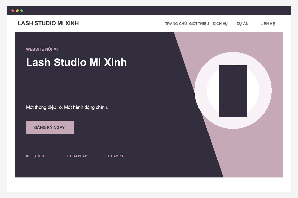 Ảnh xem trước Website Lash Studio Mi Xinh