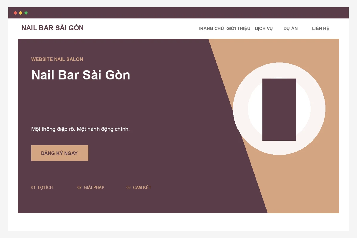 Ảnh xem trước Website Nail Bar Sài Gòn