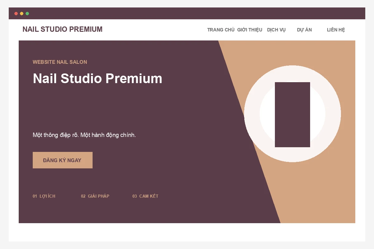 Ảnh xem trước Website Nail Studio Premium