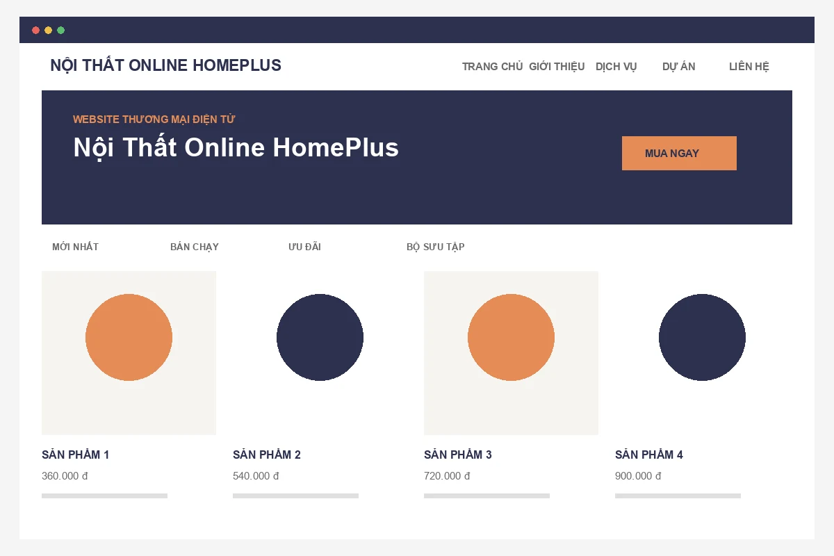 Ảnh xem trước Website Nội Thất Online HomePlus