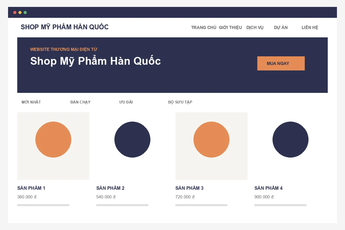 Ảnh xem trước Website Shop Mỹ Phẩm Hàn Quốc