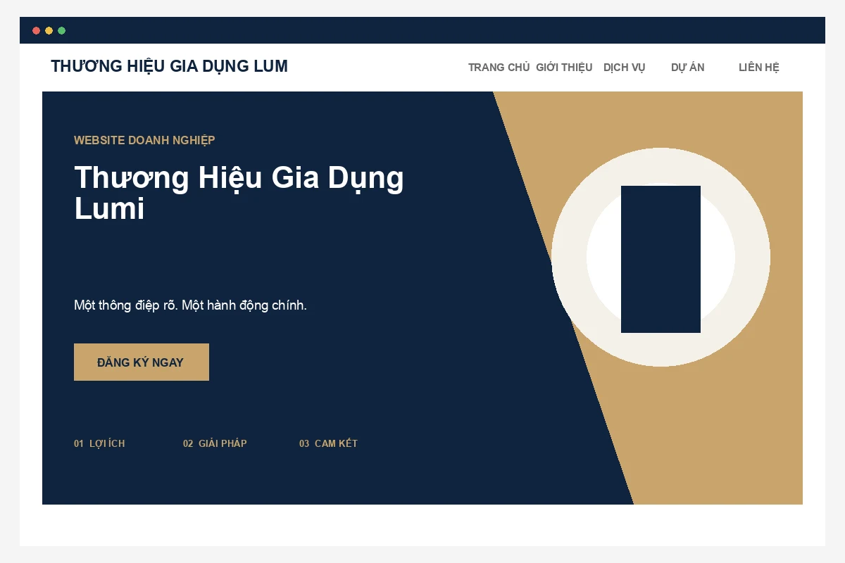 Ảnh xem trước Website Thương Hiệu Gia Dụng Lumi