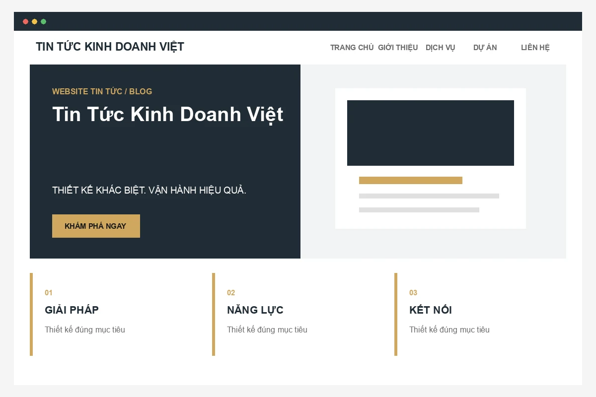 Ảnh xem trước Website Tin Tức Kinh Doanh Việt