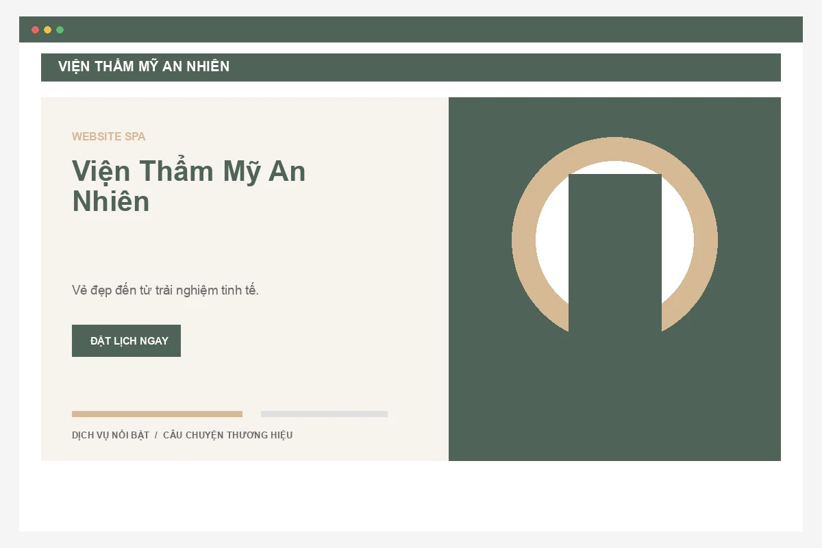 Ảnh xem trước Website Viện Thẩm Mỹ An Nhiên