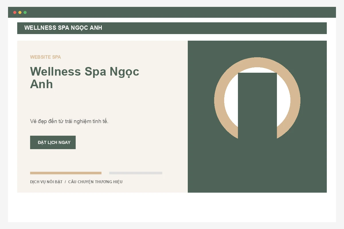 Ảnh xem trước Website Wellness Spa Ngọc Anh