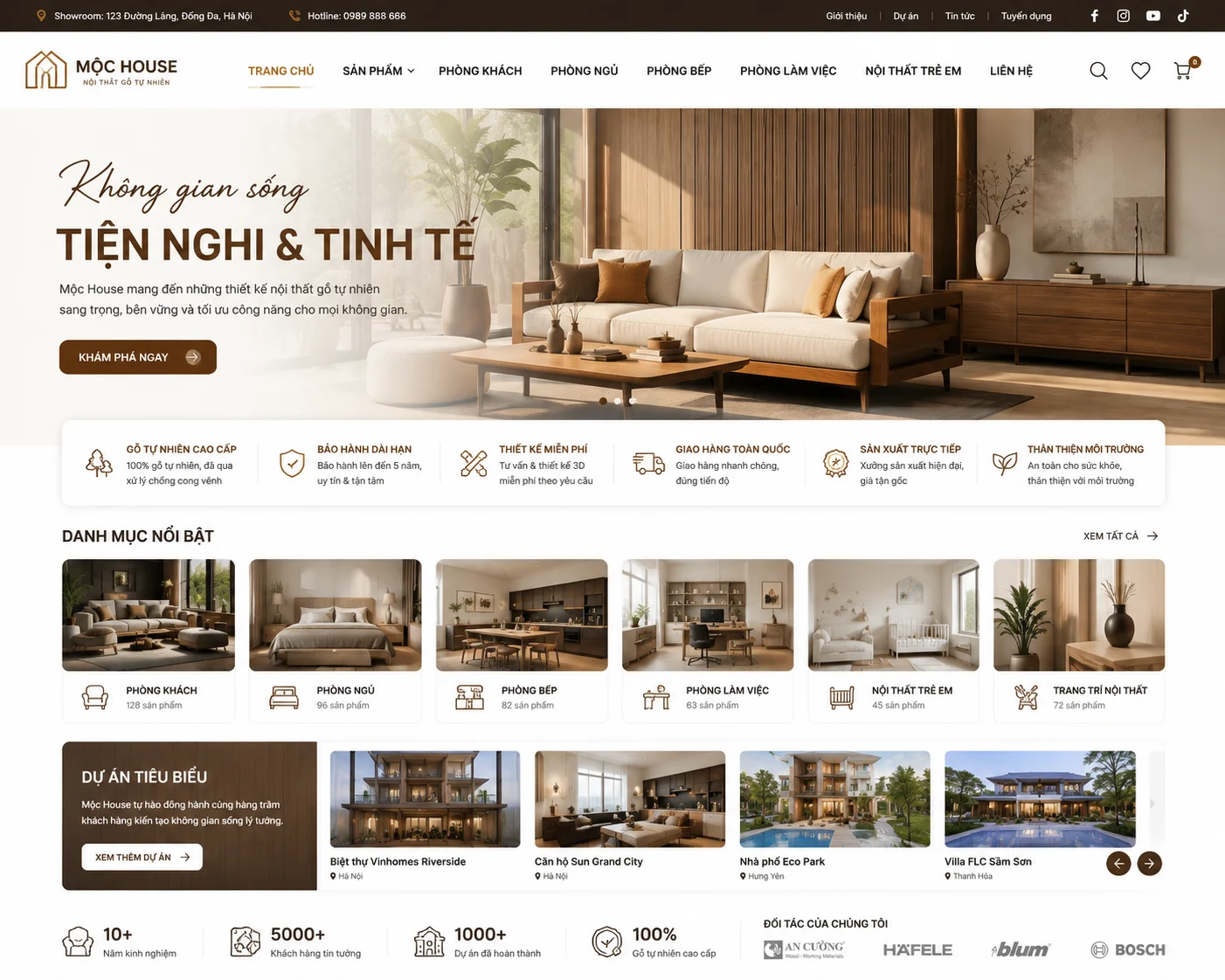 Ảnh xem trước Website Nội Thất Mộc House